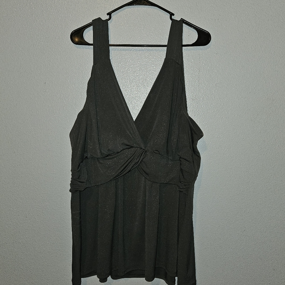 Torrid Sleeveless Sparkley Gray Top